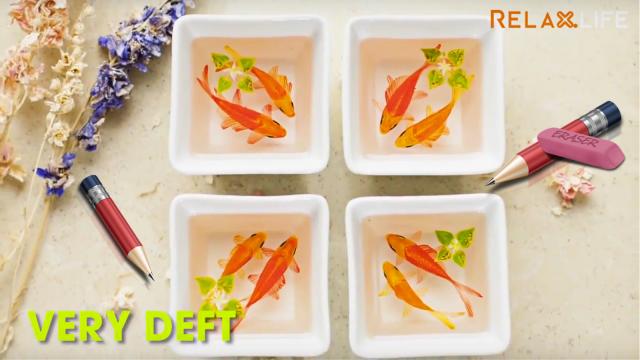Lively goldfish paintings