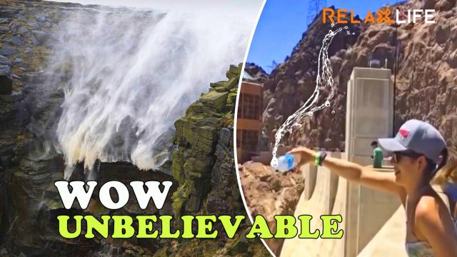 Amazing revese waterfall in the world