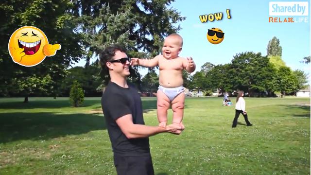 Holding baby in one hand seems very hard but interesting.