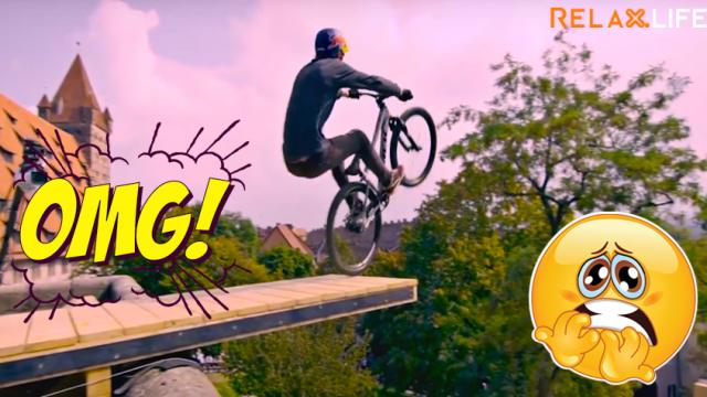 Sharp shots of freeride mountain bike