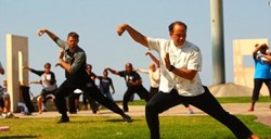 Trận đấu võ thái cực quyền vô cùng gay cấn khiến cả thế giới suy sụp