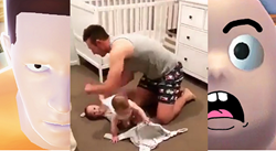Ngưỡng mộ cảnh ông bố vật lộn thay đồ cho 2 con gái nhỏ
