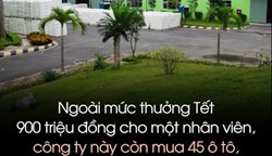 Thưởng tết lên đến 900 triệu đồng của doanh nghiệp nhựa Hải Dương 