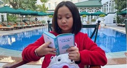 Gái út Phượng Channel bắn tiếng anh như gió