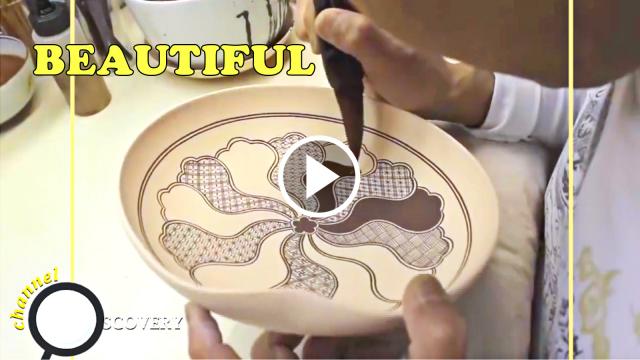 Mesmerizing ceramic art displays incredible calmness and perfection