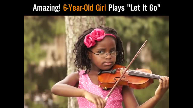 Amazing 6-Year-Old Violinist Plays "Let It Go" From Disney's Frozen!