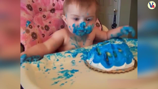 Babies with cakes