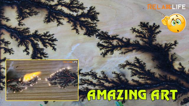 Amazing art with wood & electricity