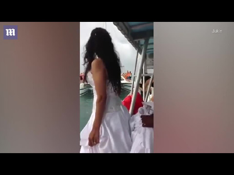 She Definitely Didn't Expect Her Wedding Dress To Almost Kill Her On The Big Day