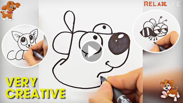 Drawing cute animals from words