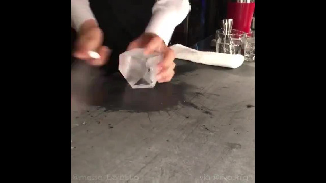 Sculpture from ice