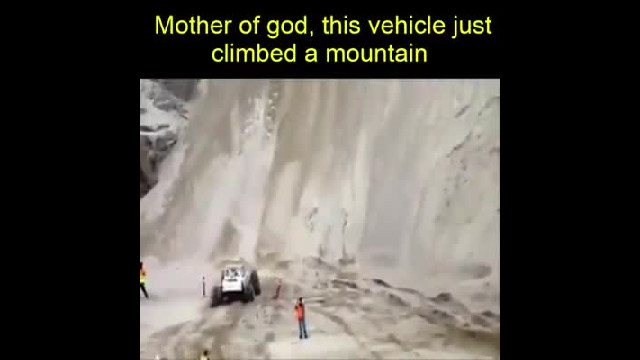Near vertical climb!