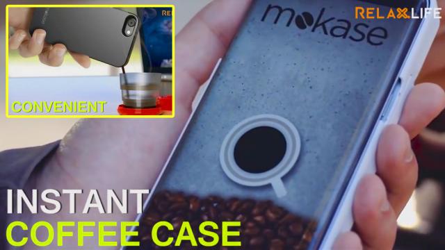 Make coffee with your phone case