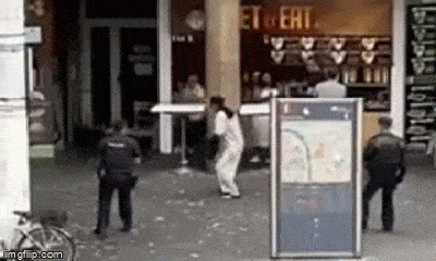 Video: Khoảnh khắc người đàn ông Việt tại Đức khống chế kẻ cầm dao đe dọa giữa phố