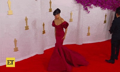 Cận cảnh cú "vồ ếch" của nữ diễn viên 27 tuổi trên thảm đỏ Oscar